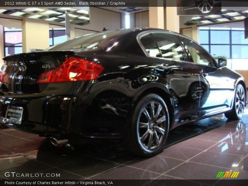 Black Obsidian / Graphite 2012 Infiniti G 37 x S Sport AWD Sedan