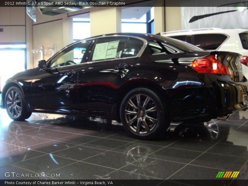 Black Obsidian / Graphite 2012 Infiniti G 37 x S Sport AWD Sedan