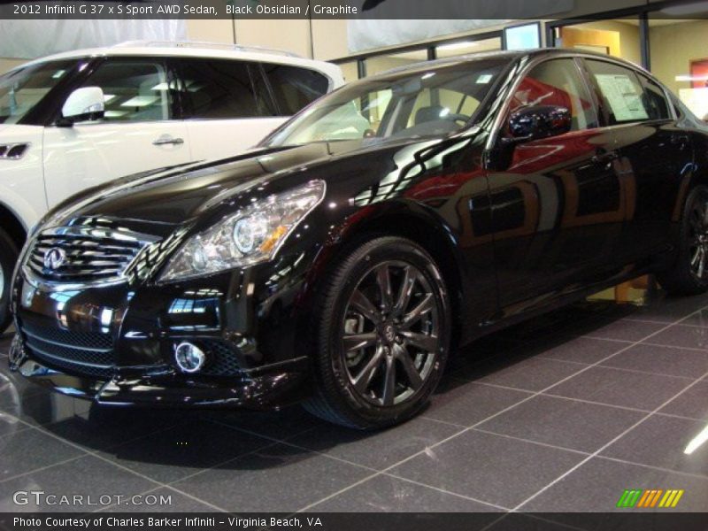 Black Obsidian / Graphite 2012 Infiniti G 37 x S Sport AWD Sedan
