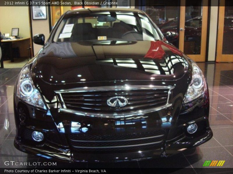 Black Obsidian / Graphite 2012 Infiniti G 37 x S Sport AWD Sedan