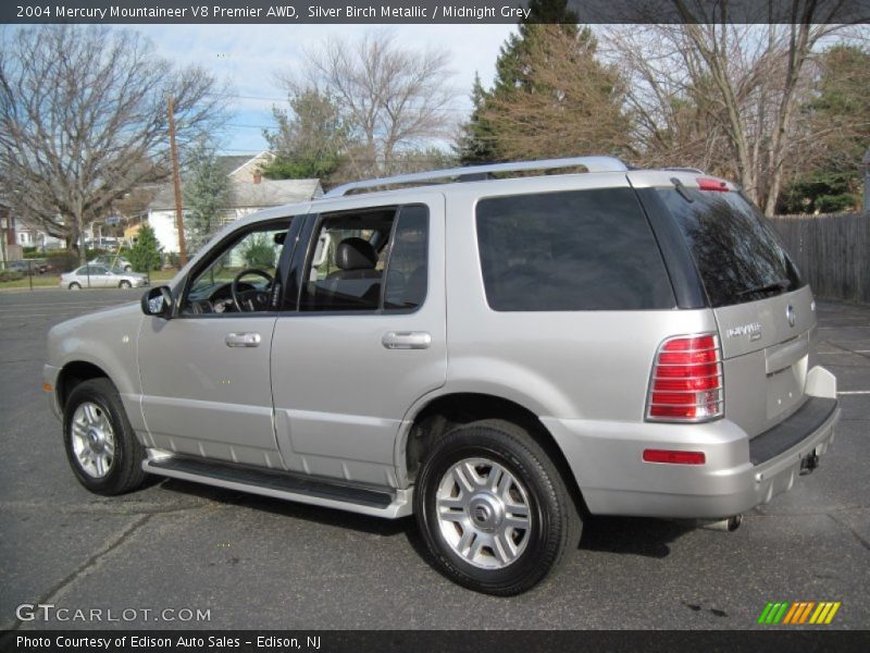 Silver Birch Metallic / Midnight Grey 2004 Mercury Mountaineer V8 Premier AWD