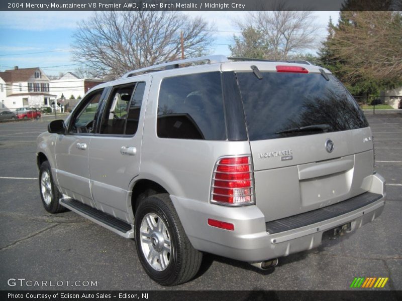 Silver Birch Metallic / Midnight Grey 2004 Mercury Mountaineer V8 Premier AWD
