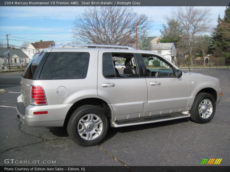 Silver Birch Metallic / Midnight Grey 2004 Mercury Mountaineer V8 Premier AWD
