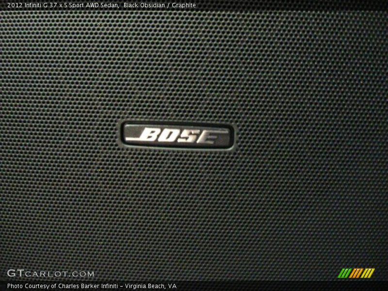 Black Obsidian / Graphite 2012 Infiniti G 37 x S Sport AWD Sedan