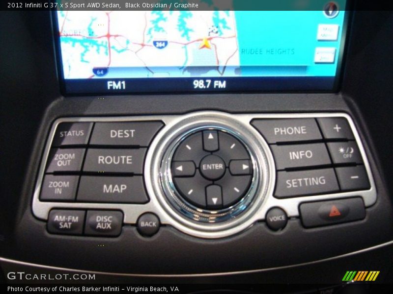 Black Obsidian / Graphite 2012 Infiniti G 37 x S Sport AWD Sedan