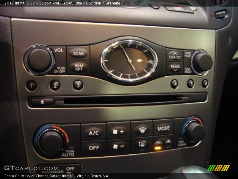 Black Obsidian / Graphite 2012 Infiniti G 37 x S Sport AWD Sedan