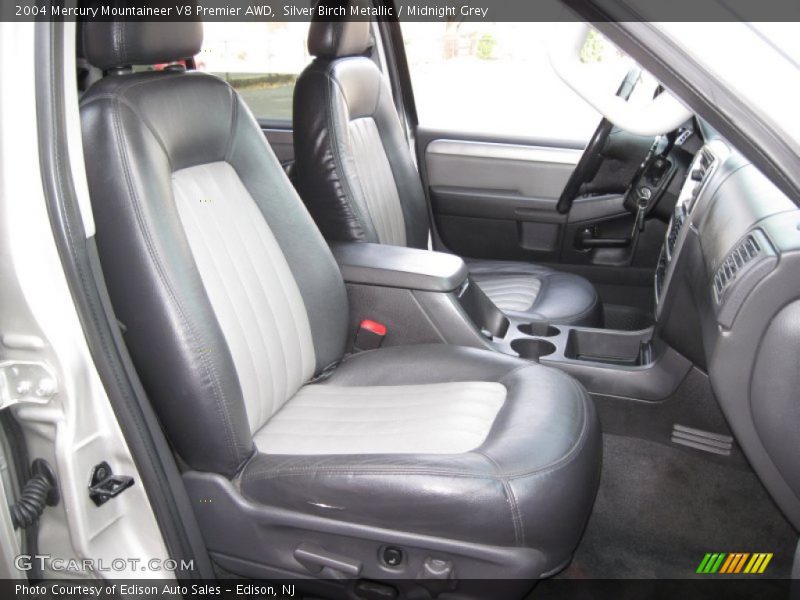 Silver Birch Metallic / Midnight Grey 2004 Mercury Mountaineer V8 Premier AWD