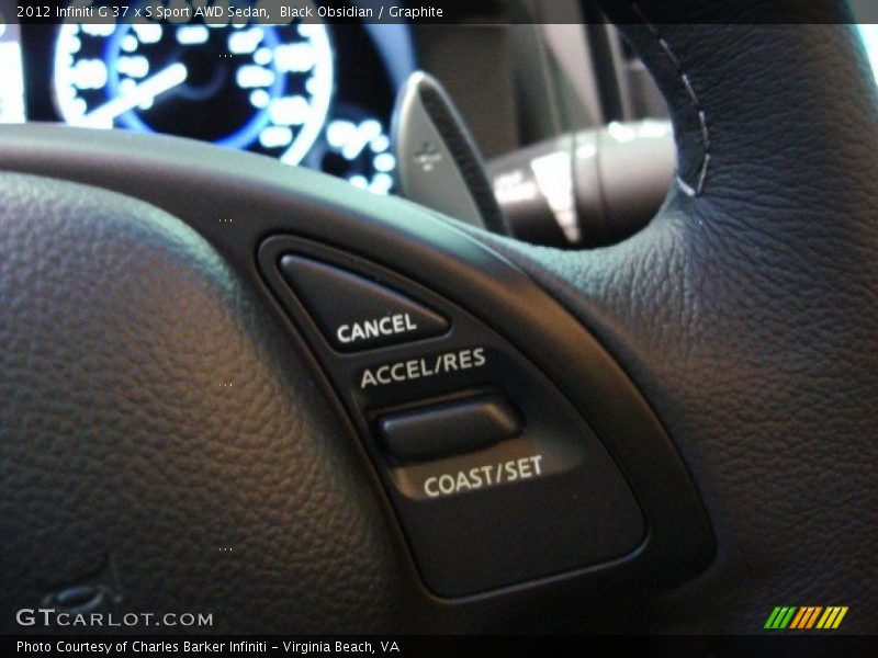 Controls of 2012 G 37 x S Sport AWD Sedan