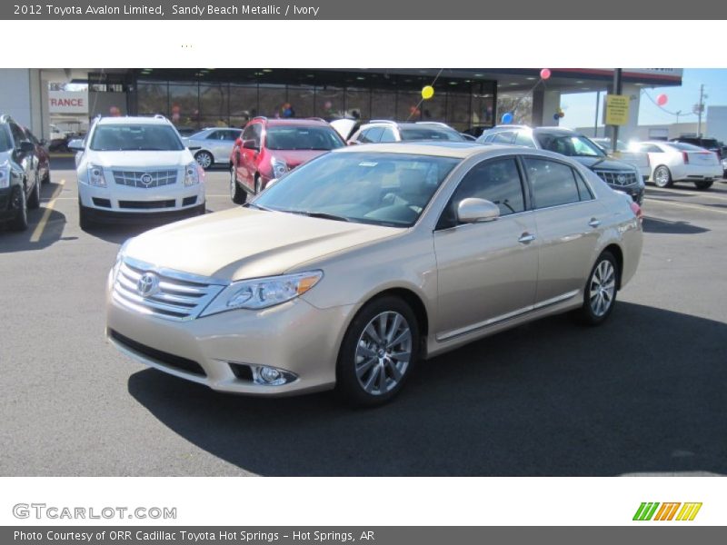 Sandy Beach Metallic / Ivory 2012 Toyota Avalon Limited