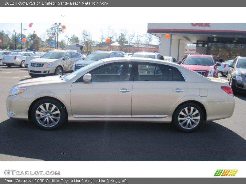 Sandy Beach Metallic / Ivory 2012 Toyota Avalon Limited