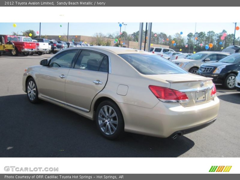 Sandy Beach Metallic / Ivory 2012 Toyota Avalon Limited