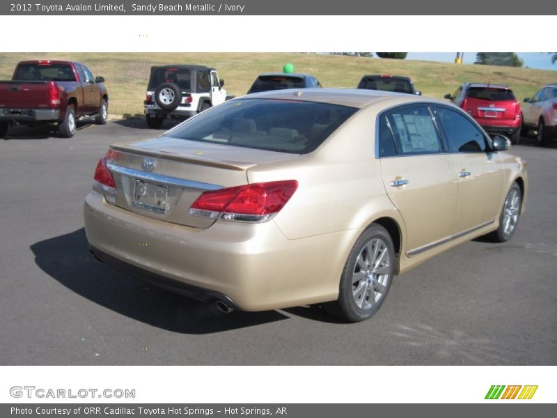 Sandy Beach Metallic / Ivory 2012 Toyota Avalon Limited