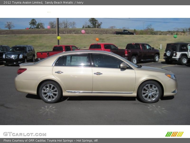 Sandy Beach Metallic / Ivory 2012 Toyota Avalon Limited
