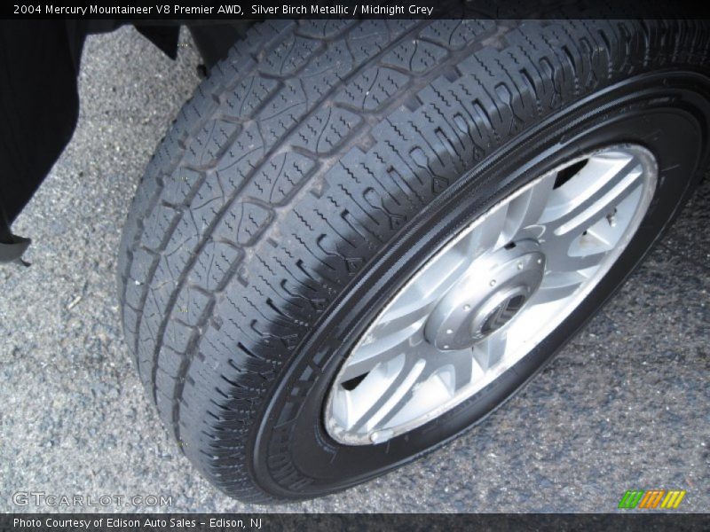 Silver Birch Metallic / Midnight Grey 2004 Mercury Mountaineer V8 Premier AWD