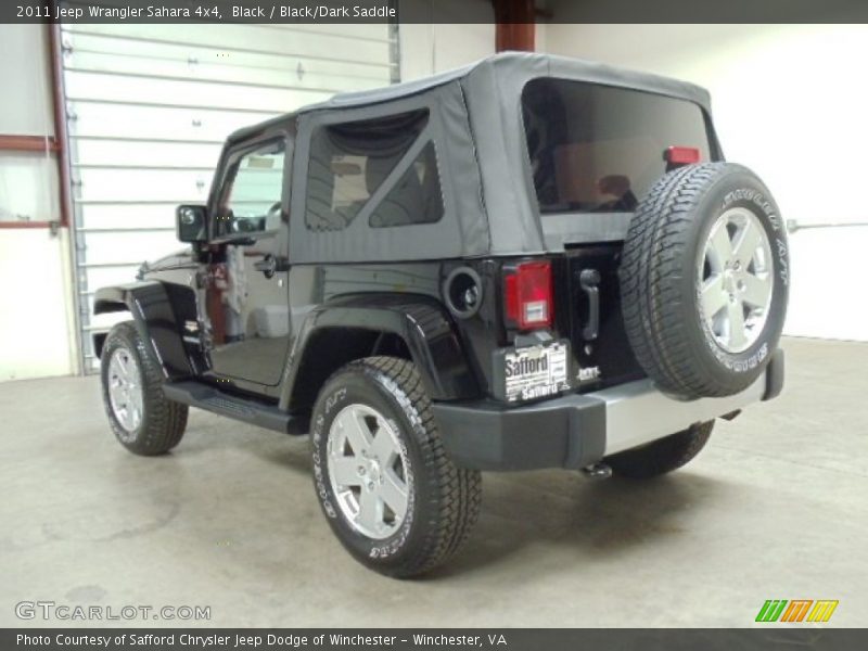 Black / Black/Dark Saddle 2011 Jeep Wrangler Sahara 4x4