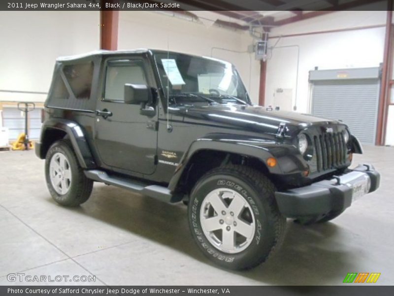 Black / Black/Dark Saddle 2011 Jeep Wrangler Sahara 4x4