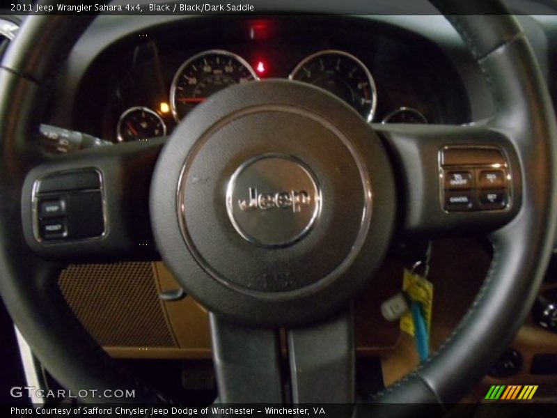 Black / Black/Dark Saddle 2011 Jeep Wrangler Sahara 4x4