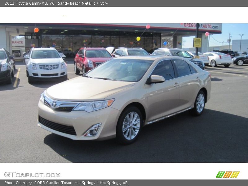 Sandy Beach Metallic / Ivory 2012 Toyota Camry XLE V6