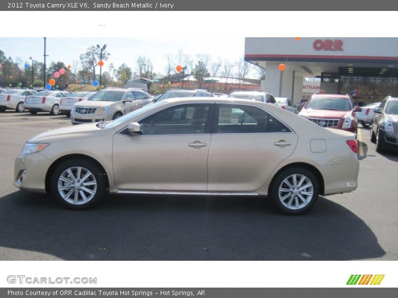 Sandy Beach Metallic / Ivory 2012 Toyota Camry XLE V6