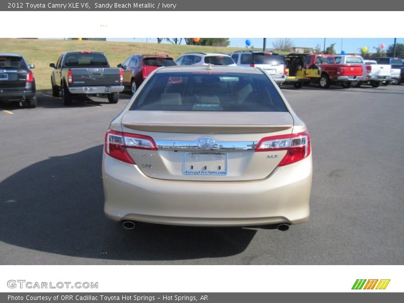 Sandy Beach Metallic / Ivory 2012 Toyota Camry XLE V6
