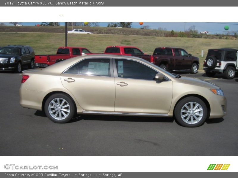 Sandy Beach Metallic / Ivory 2012 Toyota Camry XLE V6