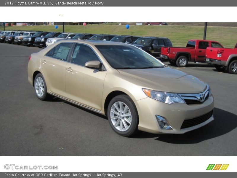 Sandy Beach Metallic / Ivory 2012 Toyota Camry XLE V6