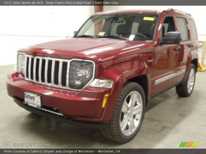 Deep Cherry Red Crystal Pearl / Dark Slate Gray 2012 Jeep Liberty Jet 4x4