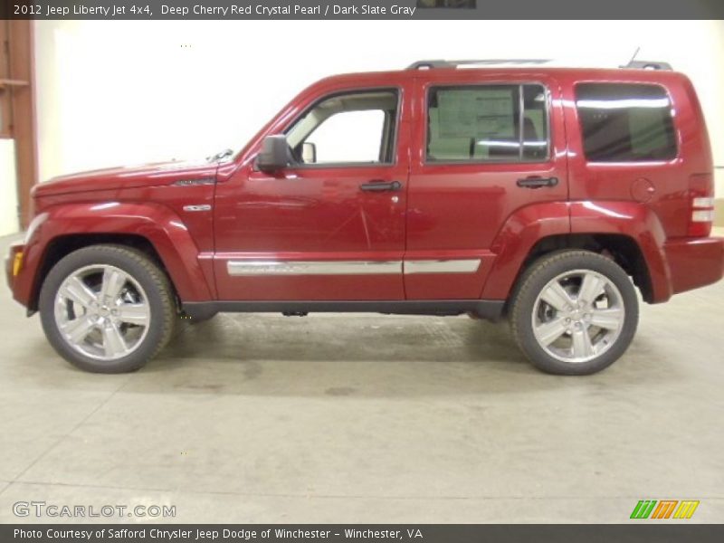Deep Cherry Red Crystal Pearl / Dark Slate Gray 2012 Jeep Liberty Jet 4x4