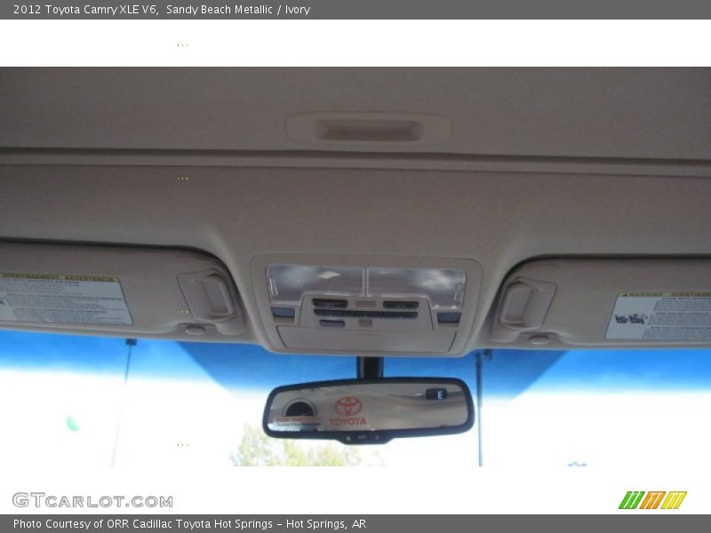 Sandy Beach Metallic / Ivory 2012 Toyota Camry XLE V6