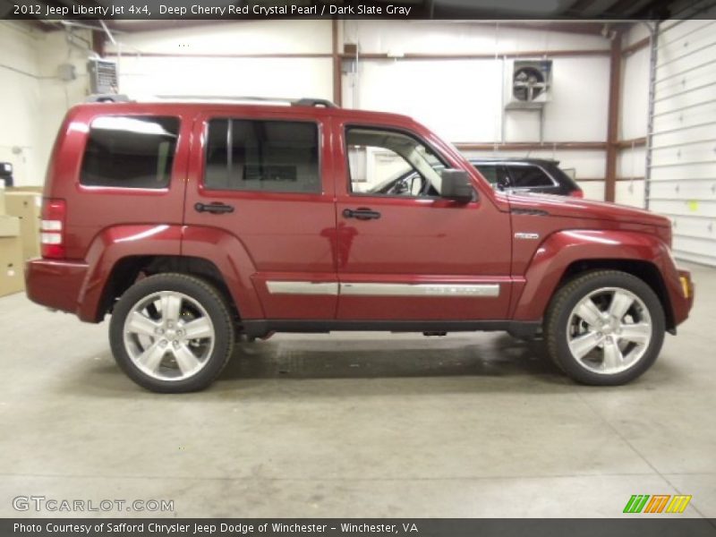 Deep Cherry Red Crystal Pearl / Dark Slate Gray 2012 Jeep Liberty Jet 4x4