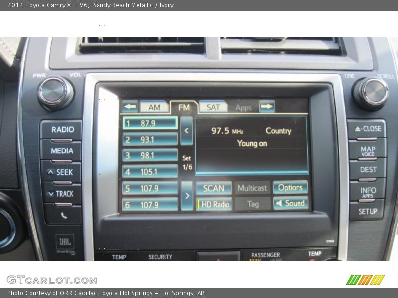 Sandy Beach Metallic / Ivory 2012 Toyota Camry XLE V6