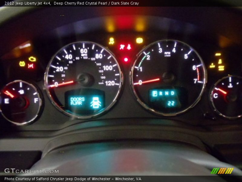 Deep Cherry Red Crystal Pearl / Dark Slate Gray 2012 Jeep Liberty Jet 4x4