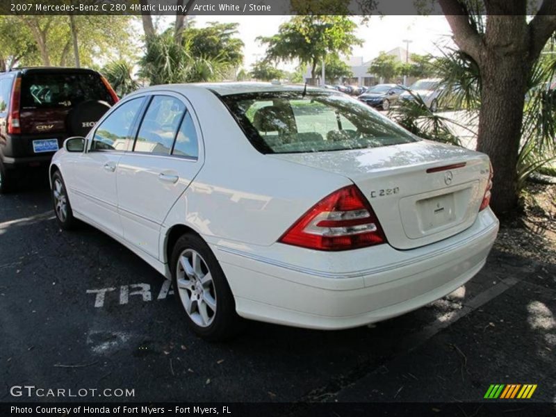 Arctic White / Stone 2007 Mercedes-Benz C 280 4Matic Luxury