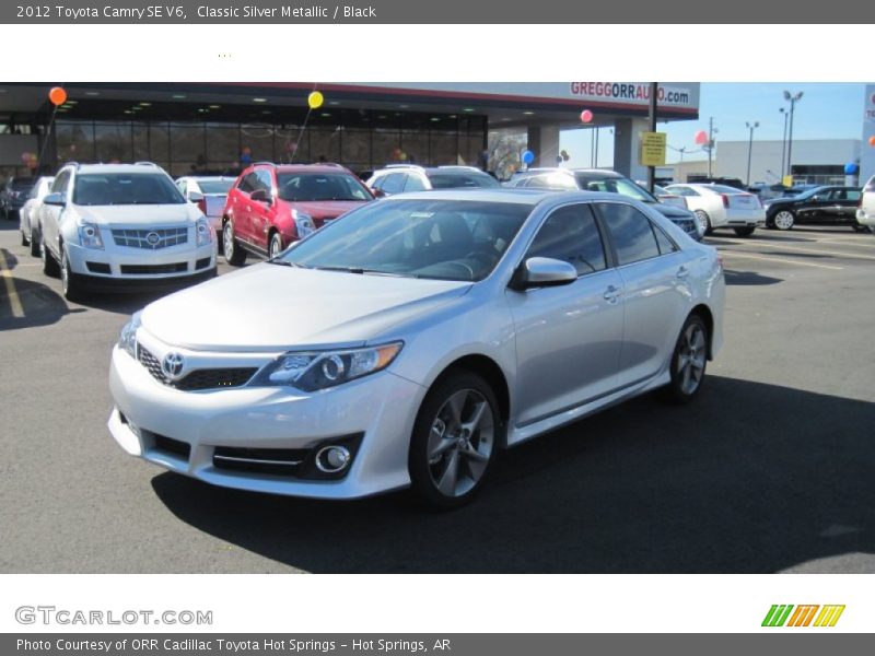 Classic Silver Metallic / Black 2012 Toyota Camry SE V6