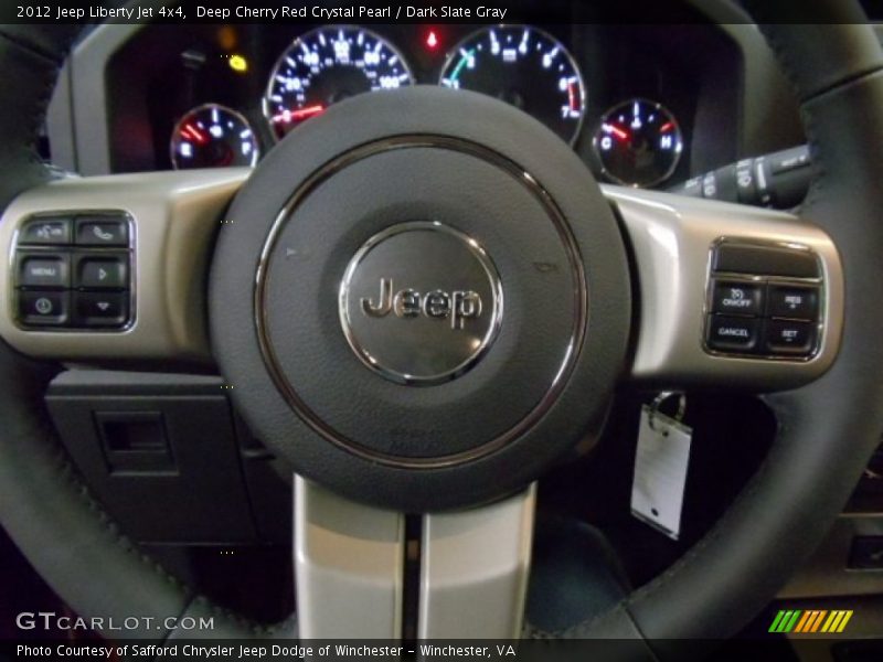 Deep Cherry Red Crystal Pearl / Dark Slate Gray 2012 Jeep Liberty Jet 4x4