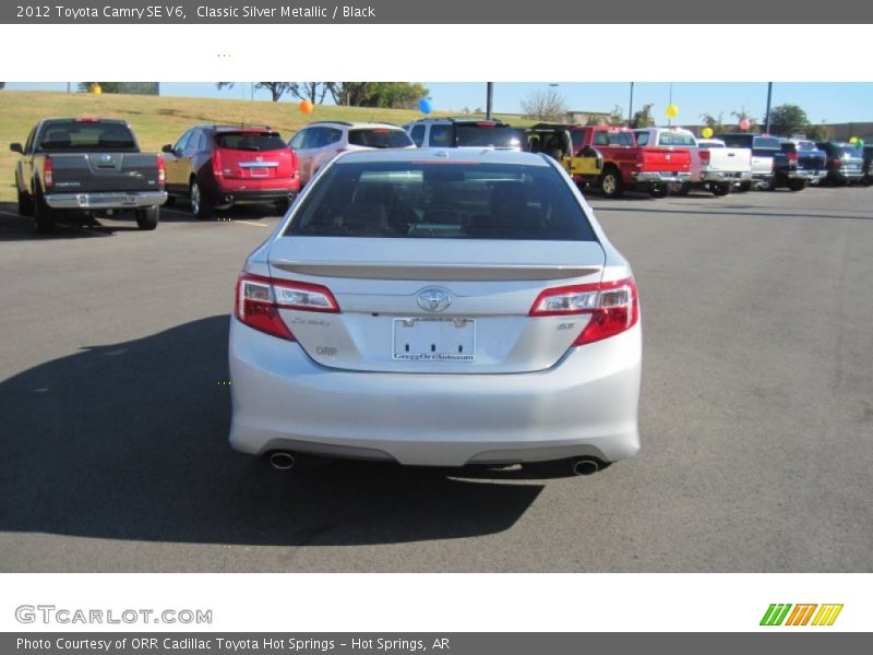 Classic Silver Metallic / Black 2012 Toyota Camry SE V6
