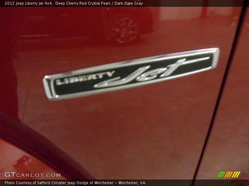 Deep Cherry Red Crystal Pearl / Dark Slate Gray 2012 Jeep Liberty Jet 4x4