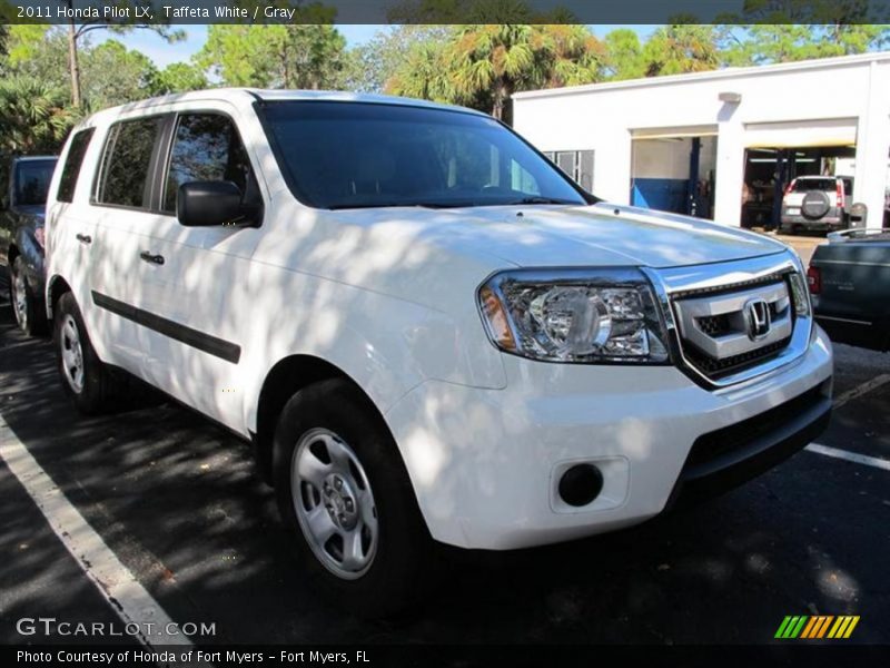 Taffeta White / Gray 2011 Honda Pilot LX