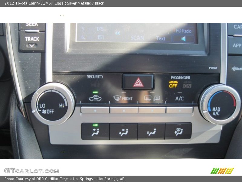 Classic Silver Metallic / Black 2012 Toyota Camry SE V6