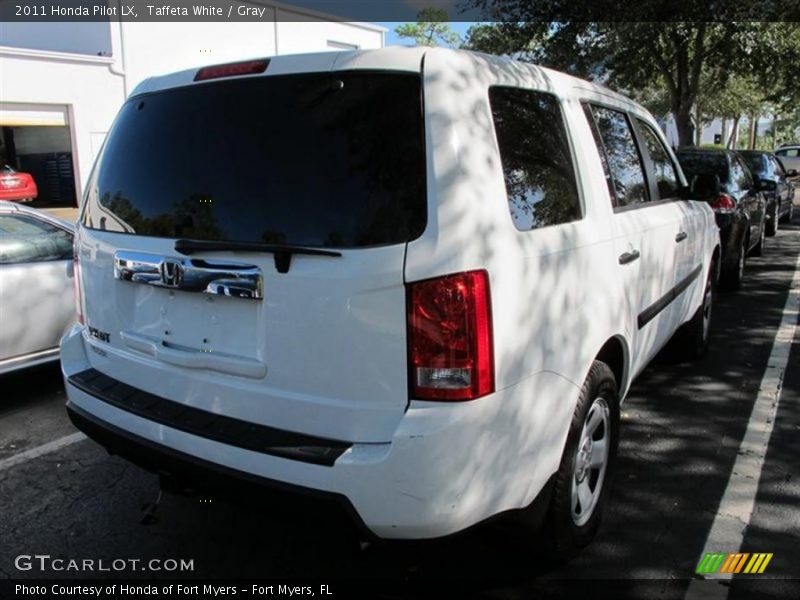 Taffeta White / Gray 2011 Honda Pilot LX