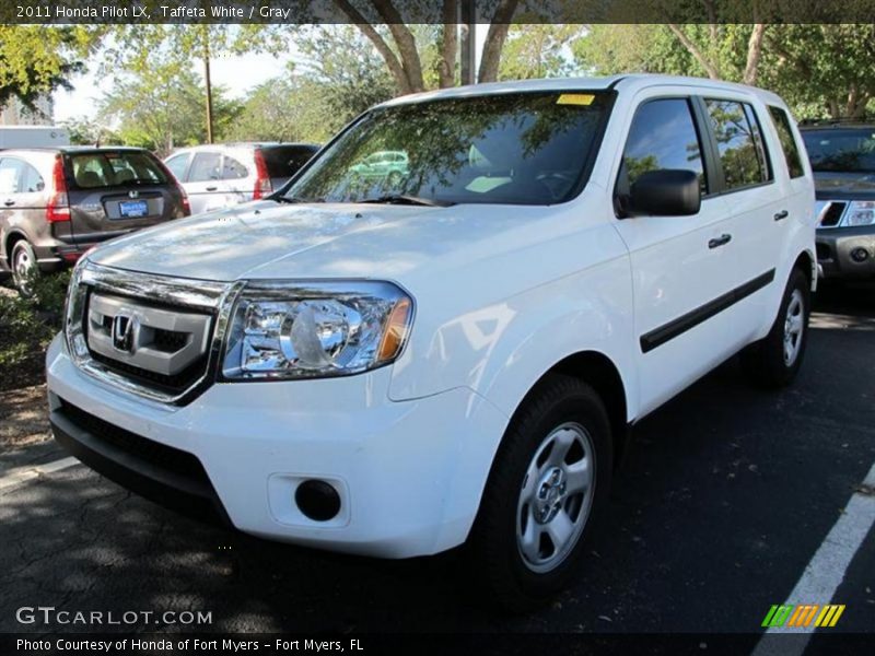 Taffeta White / Gray 2011 Honda Pilot LX