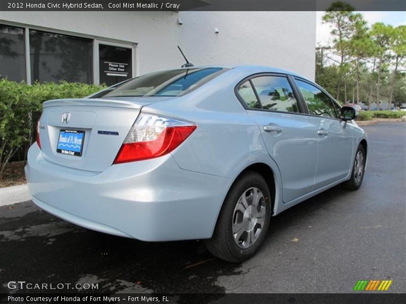 Cool Mist Metallic / Gray 2012 Honda Civic Hybrid Sedan