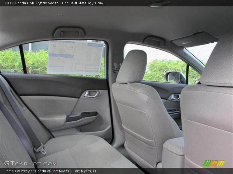 Cool Mist Metallic / Gray 2012 Honda Civic Hybrid Sedan