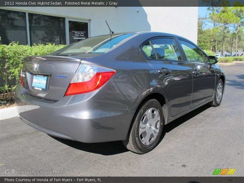 Polished Metal Metallic / Gray 2012 Honda Civic Hybrid Sedan