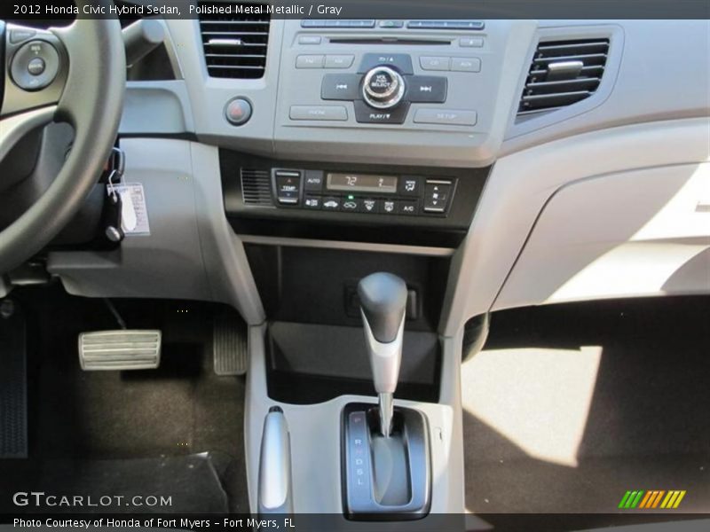 Polished Metal Metallic / Gray 2012 Honda Civic Hybrid Sedan