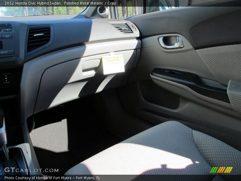 Polished Metal Metallic / Gray 2012 Honda Civic Hybrid Sedan