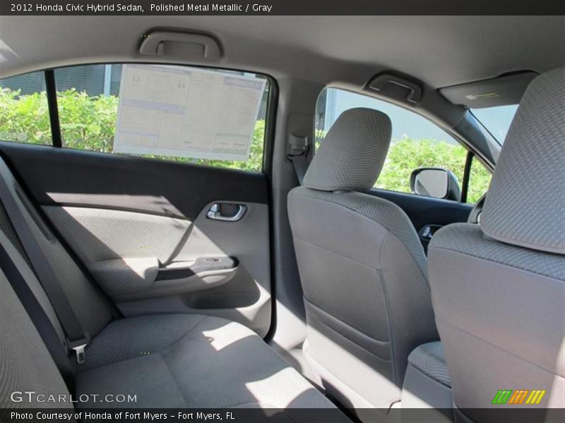 Polished Metal Metallic / Gray 2012 Honda Civic Hybrid Sedan
