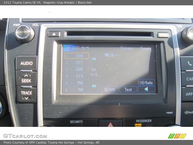 Magnetic Gray Metallic / Black/Ash 2012 Toyota Camry SE V6