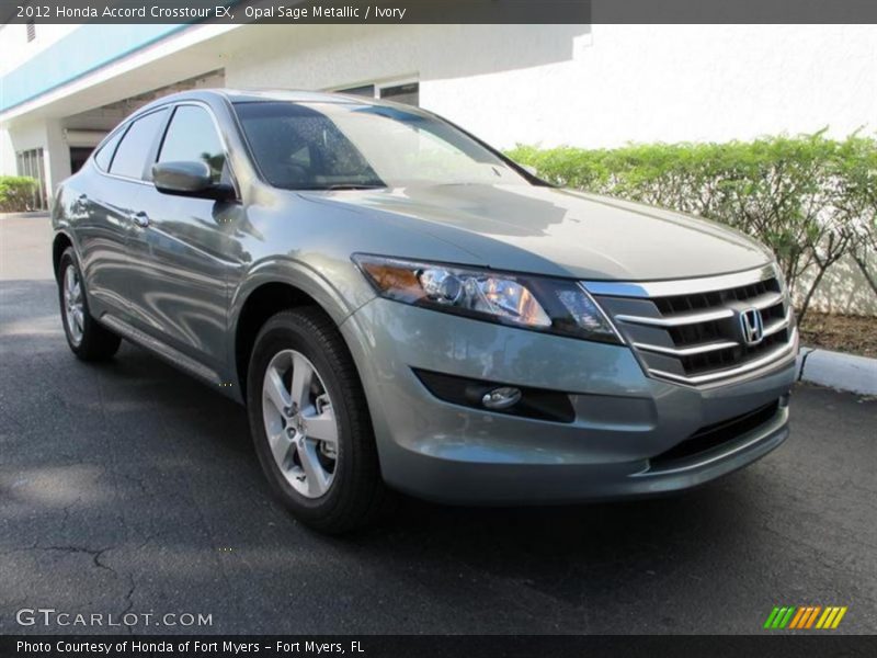 Opal Sage Metallic / Ivory 2012 Honda Accord Crosstour EX