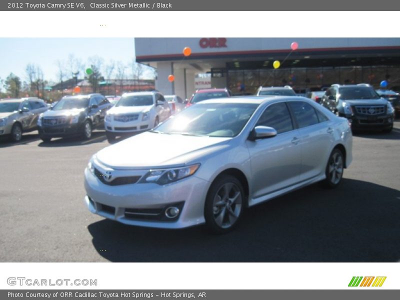 Classic Silver Metallic / Black 2012 Toyota Camry SE V6